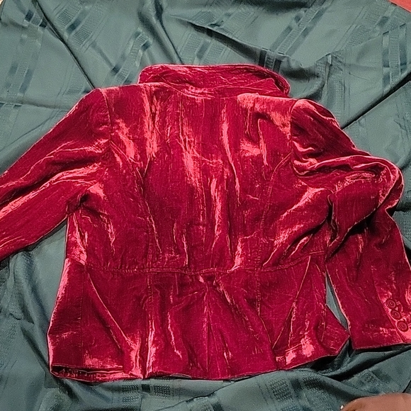 Velvety Red Jacket - Picture 3 of 3